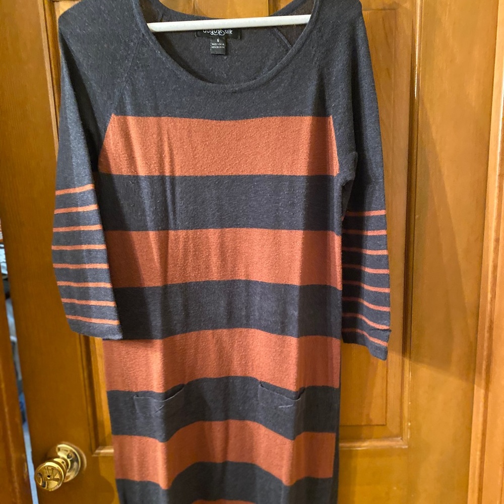 Striped sweater dress